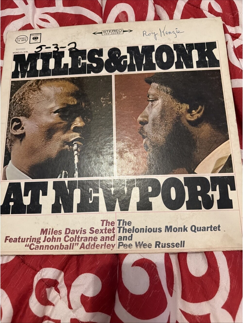 Miles Davis " Miles & Monk At Newport " Columbia